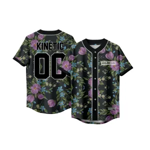 Acacia - Midnight Bloom Baseball Jersey