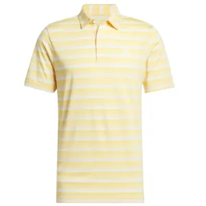 adidas 2 Colour Stripe Polo Shirt - Semi Spark/Ivory