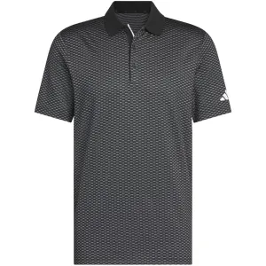 adidas Beyond the Course Textured Polo Shirt - Black