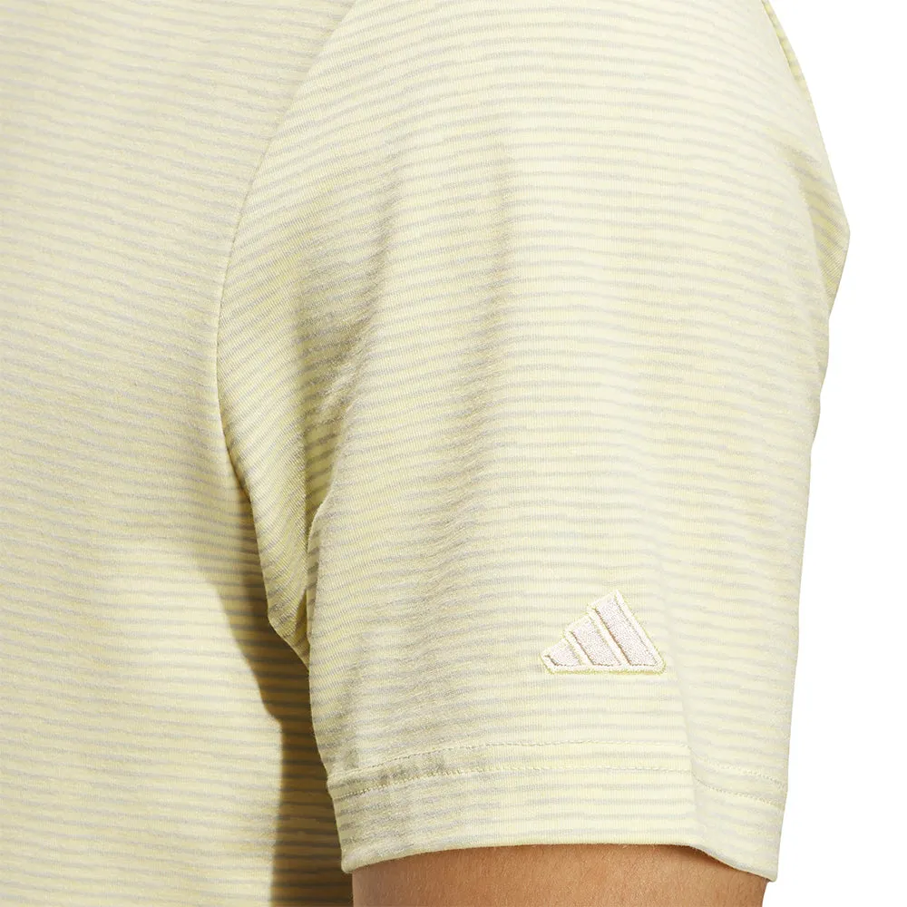 Adidas Go-To Printed Polo Shirt - Powder Yellow/Wonder Silver