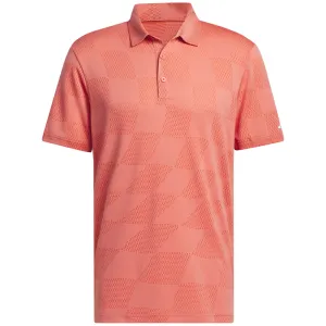 adidas Textured Polo - Preloved Scarlet
