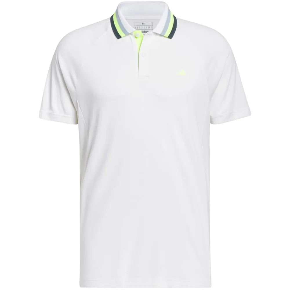 adidas Ultimate365 Heat Polo Shirt - White/Green/Blue