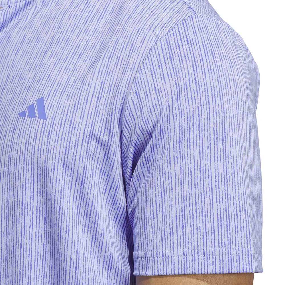 adidas Ultimate365 Printed Polo Shirt - Blue Spark/Cobalt Blue
