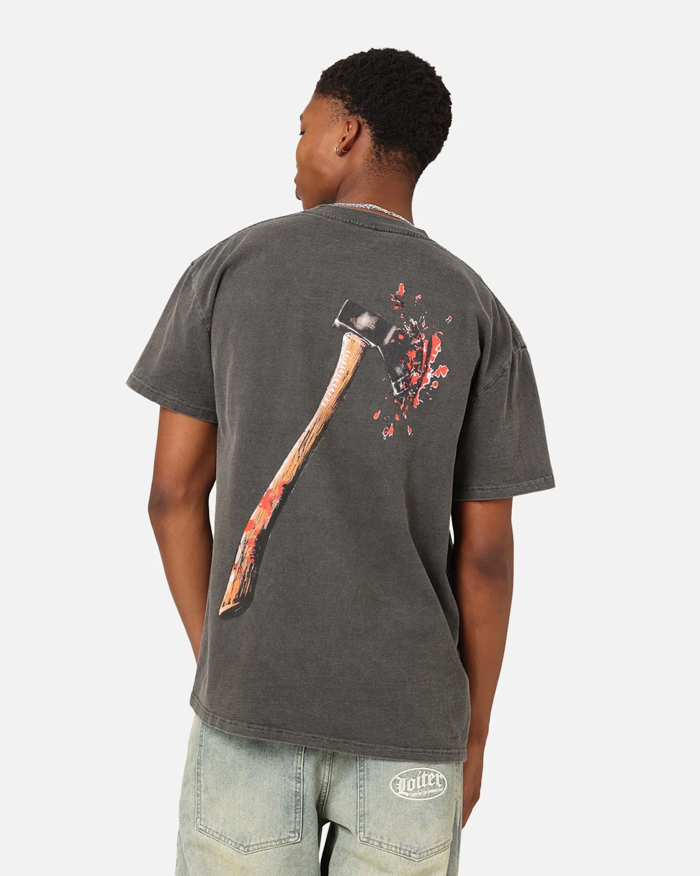 American Thrift X Friday The 13th Vintage T-Shirt Black Wash
