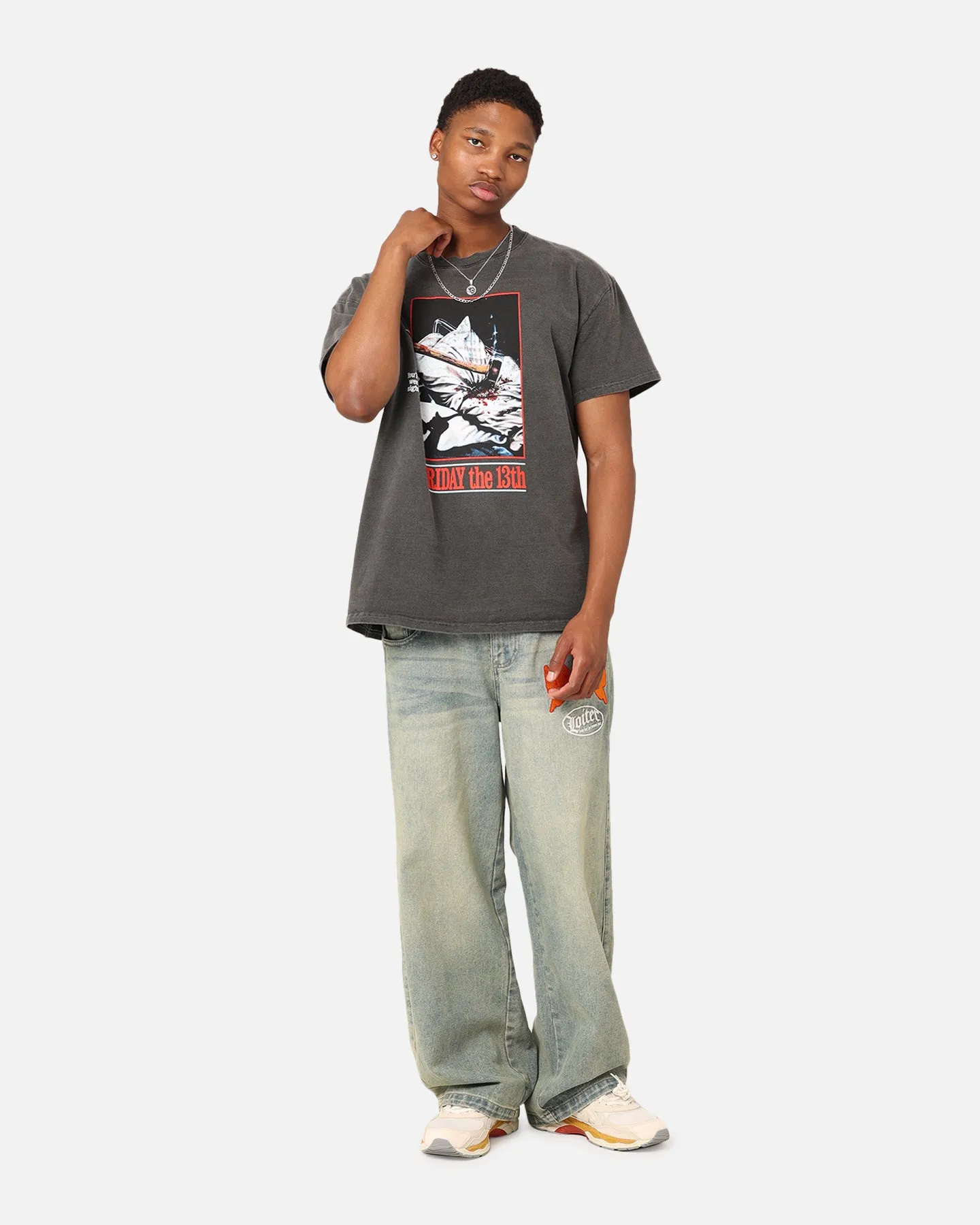 American Thrift X Friday The 13th Vintage T-Shirt Black Wash