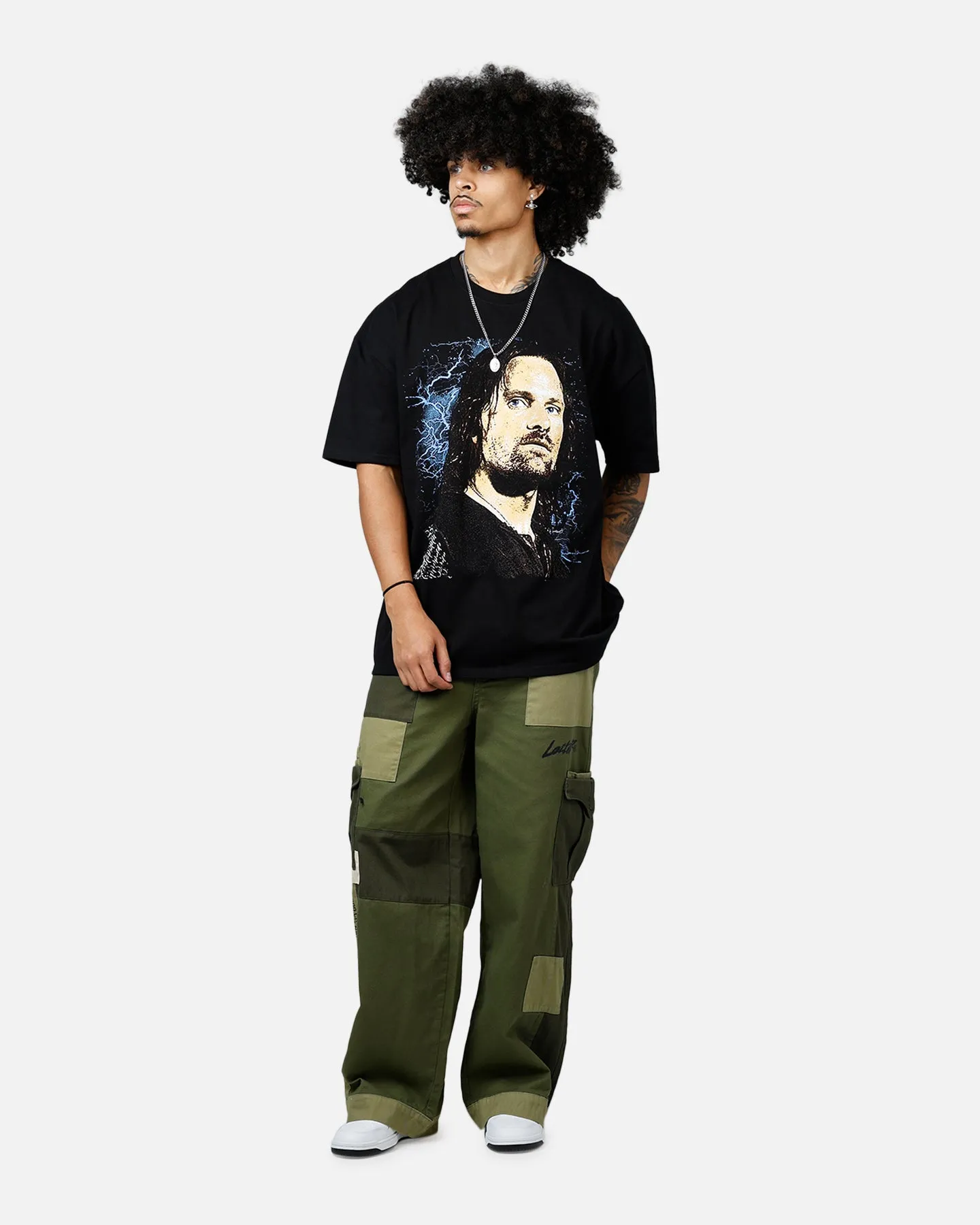 American Thrift X The Lord Of The Rings Aragorn Heavyweight T-Shirt Black