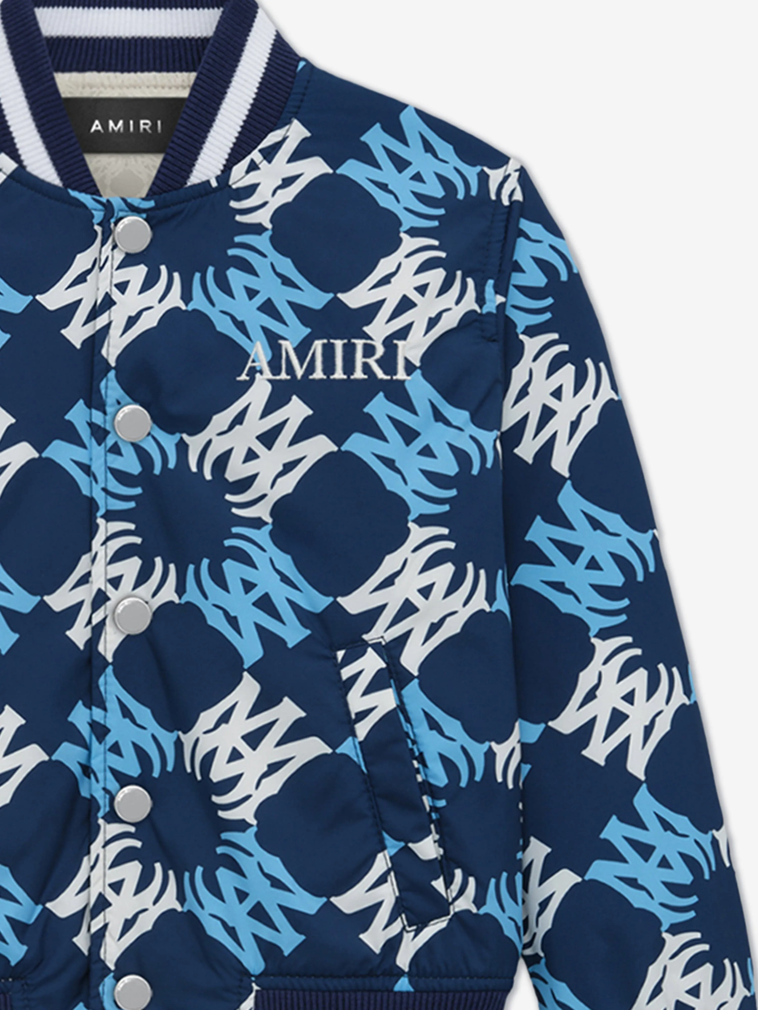 Amiri Kids MA Quad Bomber Jacket in Navy
