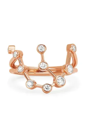 Aquarius Diamond Constellation Ring