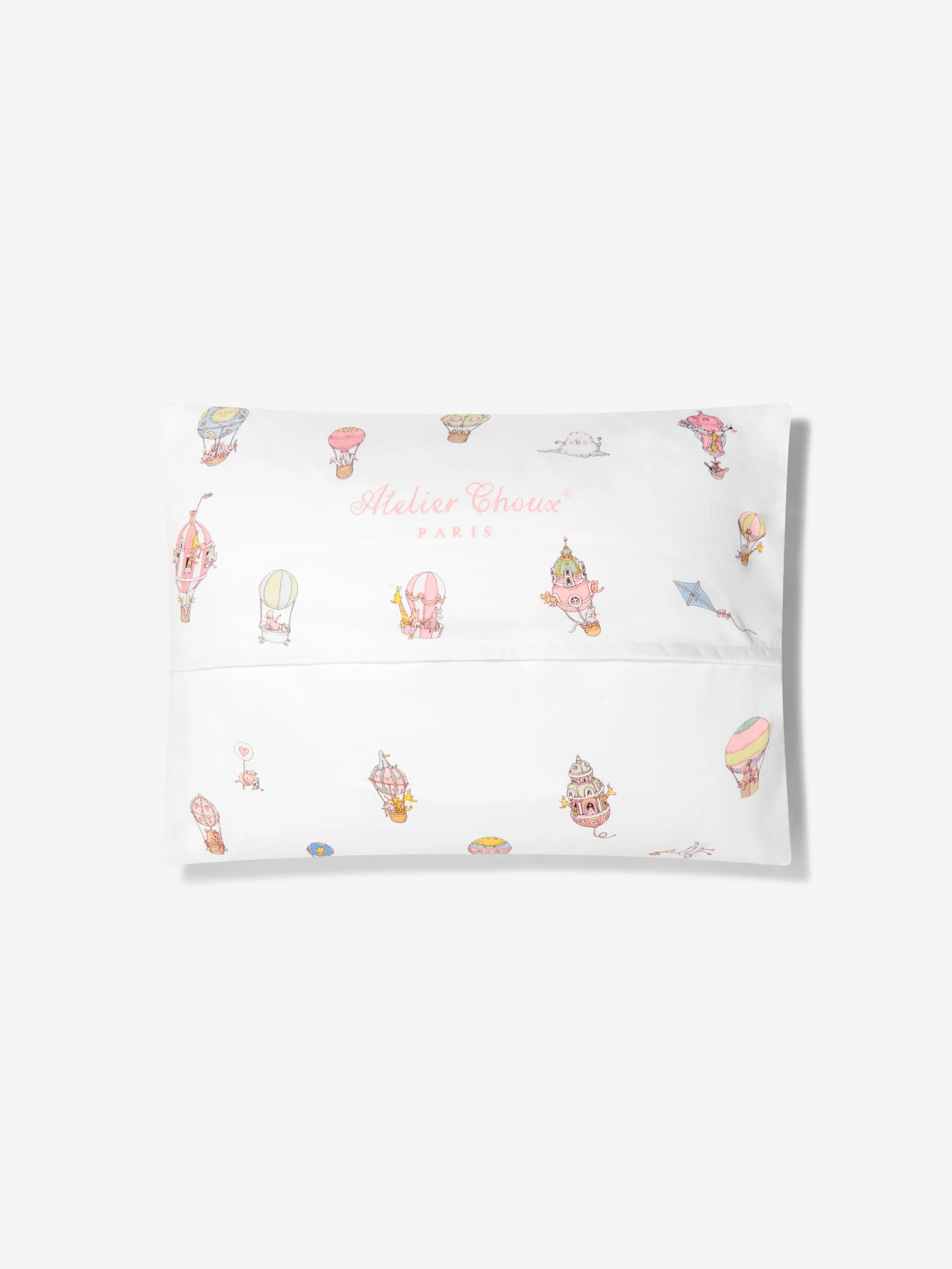 Atelier Choux Baby Hot Air Balloons Satin Pillow (40 cm x 30 cm)