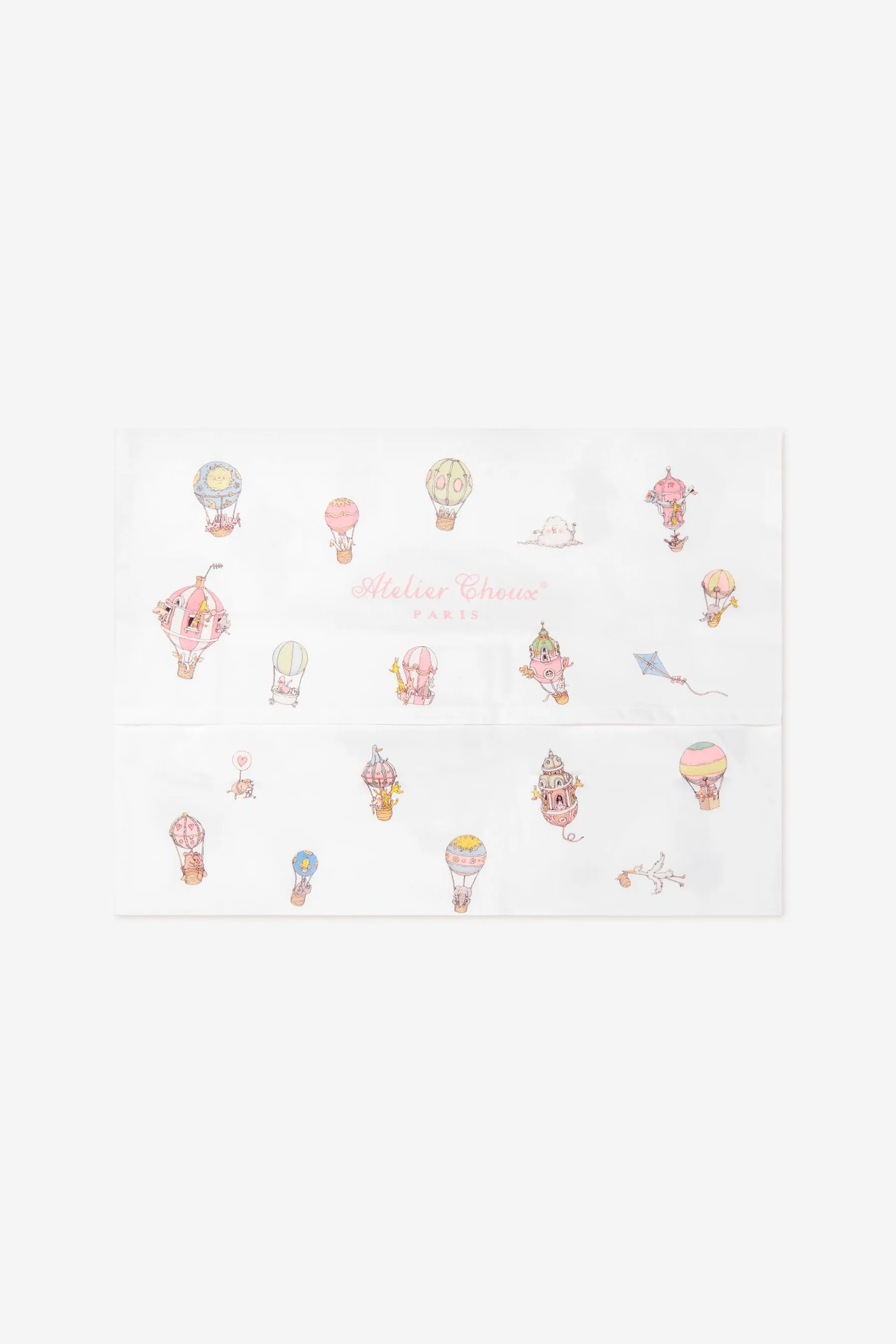Atelier Choux Baby Hot Air Balloons Satin Pillow (40 cm x 30 cm)