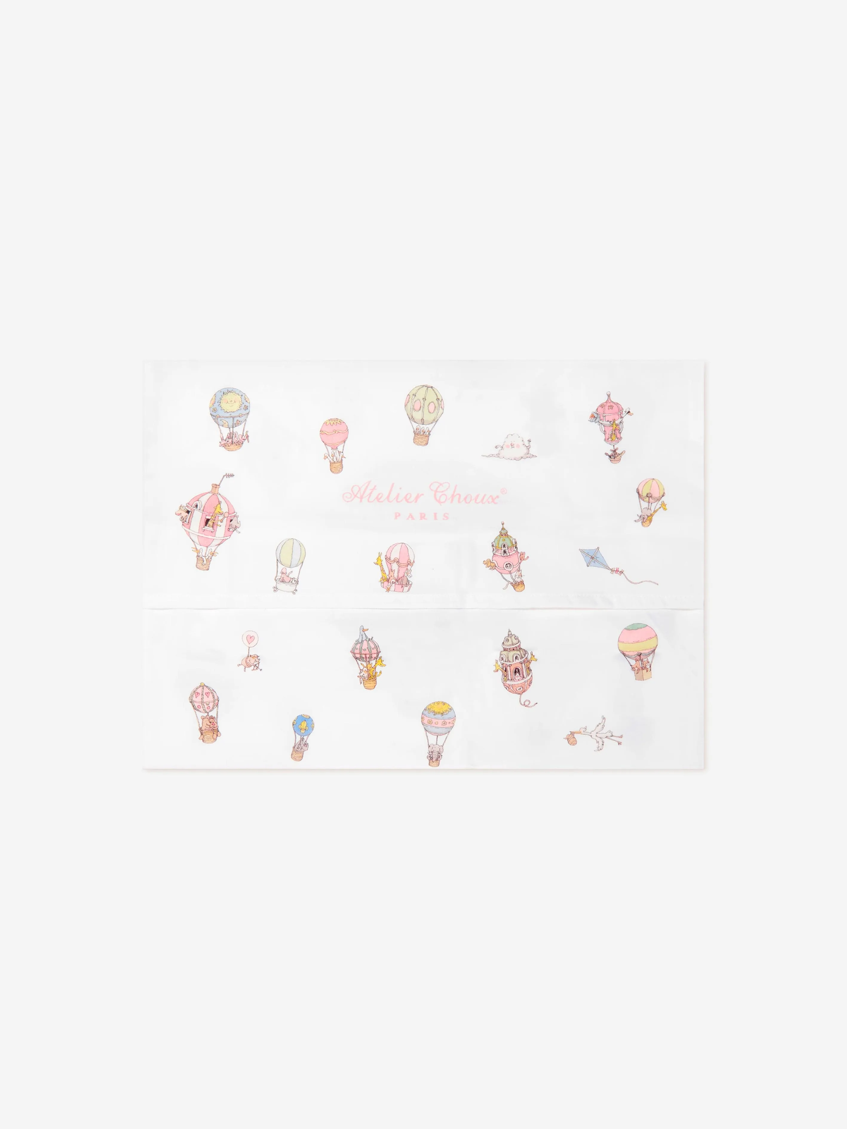 Atelier Choux Baby Hot Air Balloons Satin Pillow (40 cm x 30 cm)