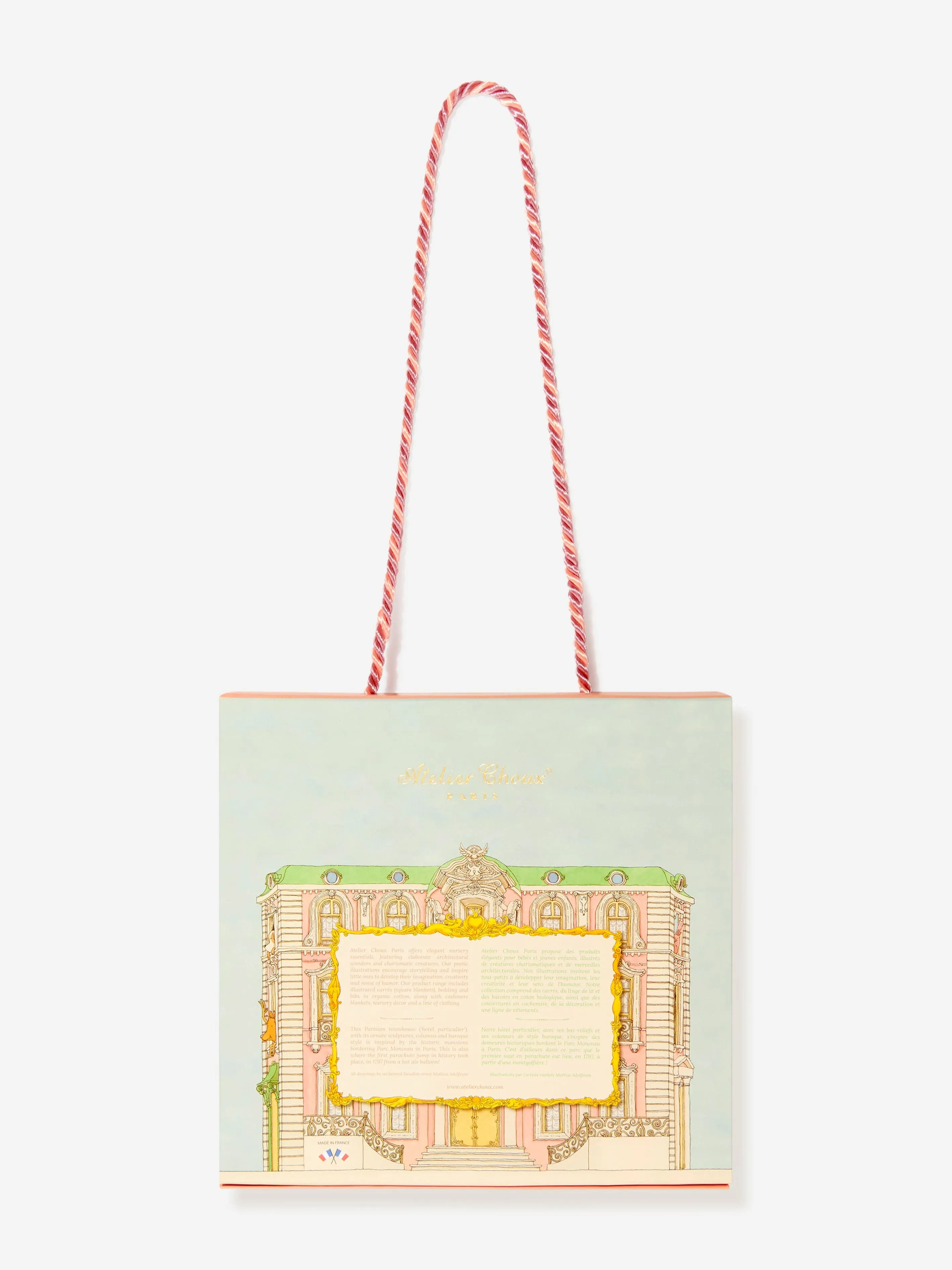Atelier Choux Baby Monceau Mansion Swaddle in Blue (100cm)