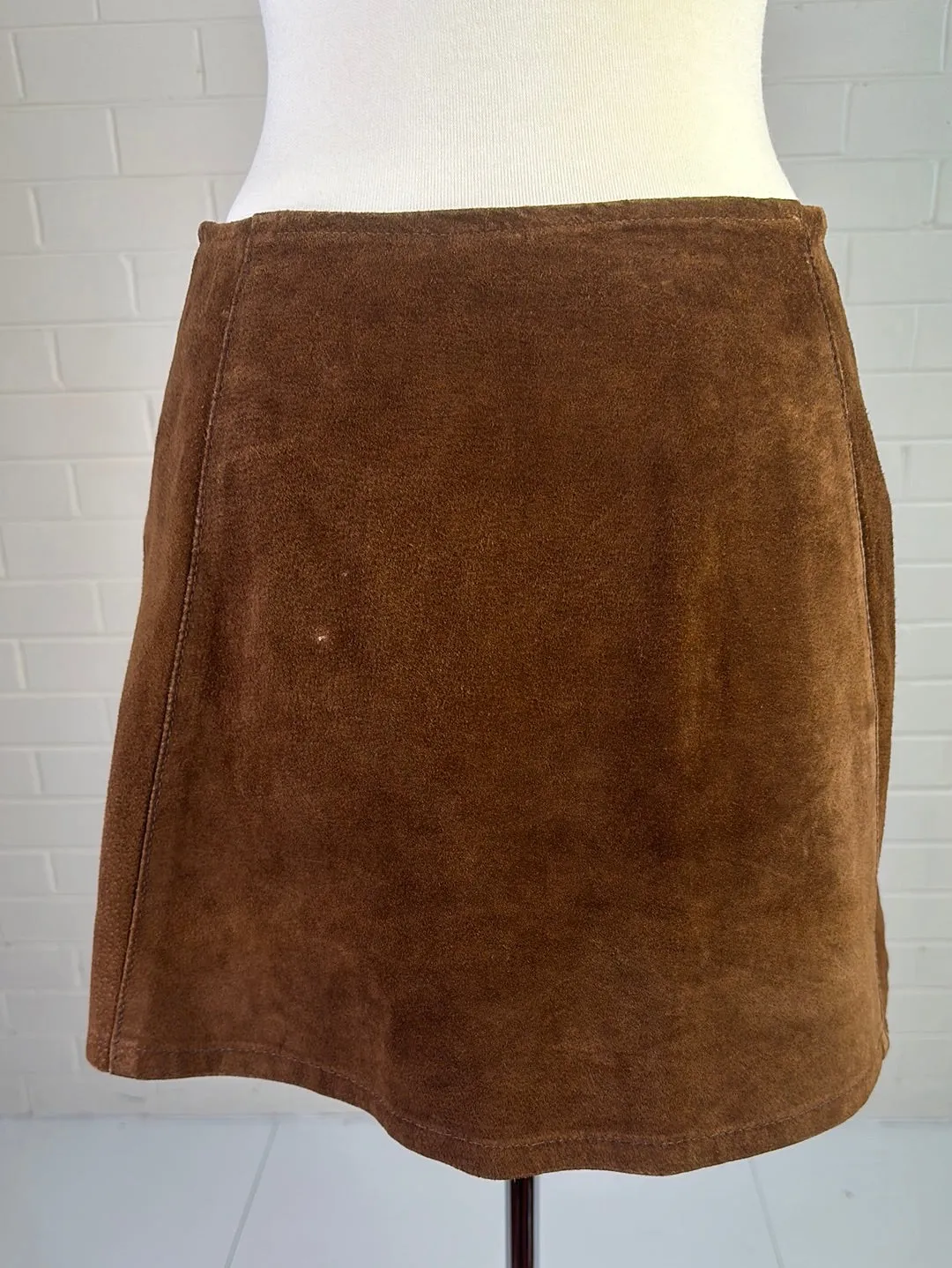 Atelier | vintage 80's | skirt | size 12 | mini length | leather | made in Australia 🇦🇺