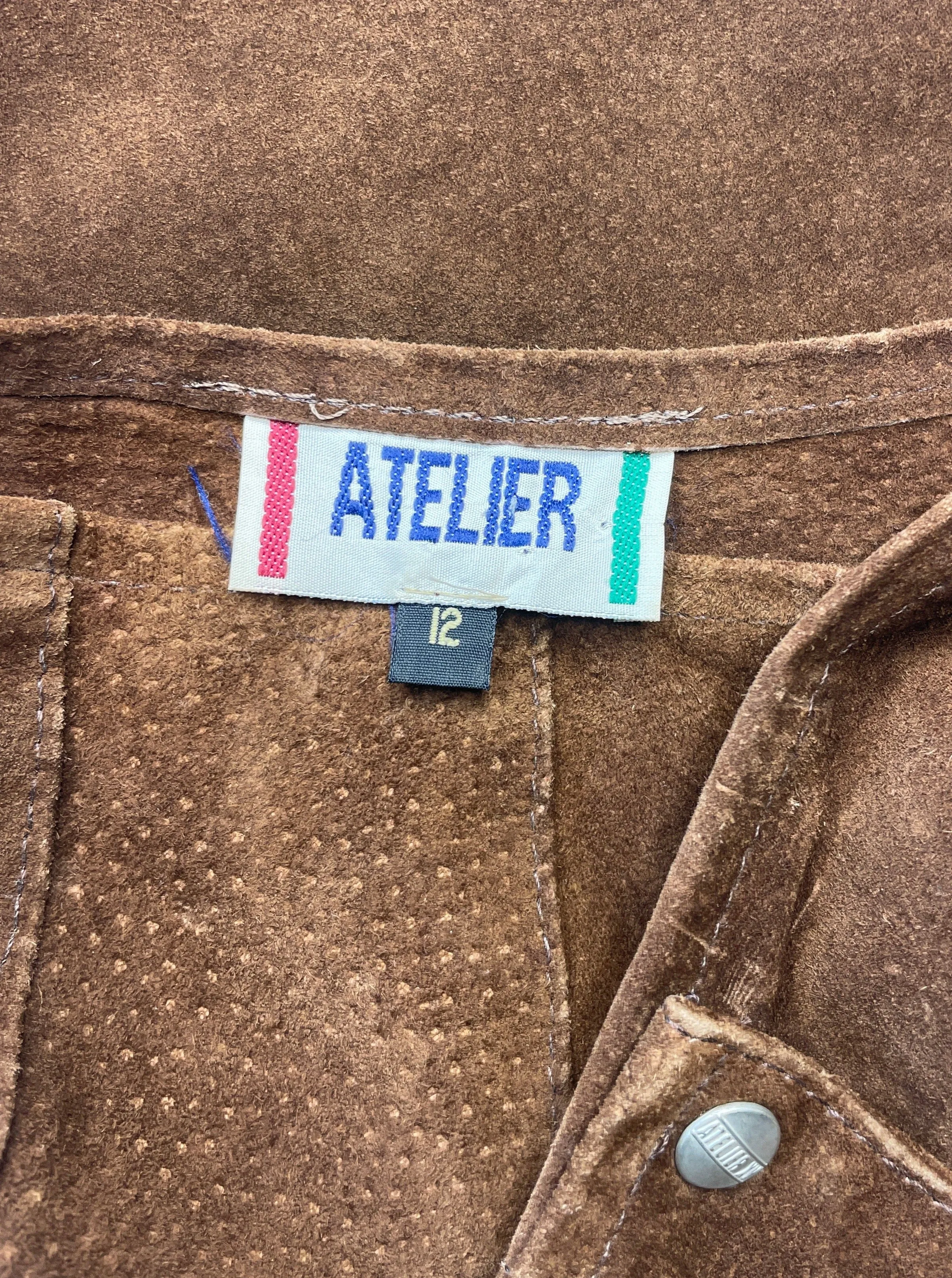 Atelier | vintage 80's | skirt | size 12 | mini length | leather | made in Australia 🇦🇺