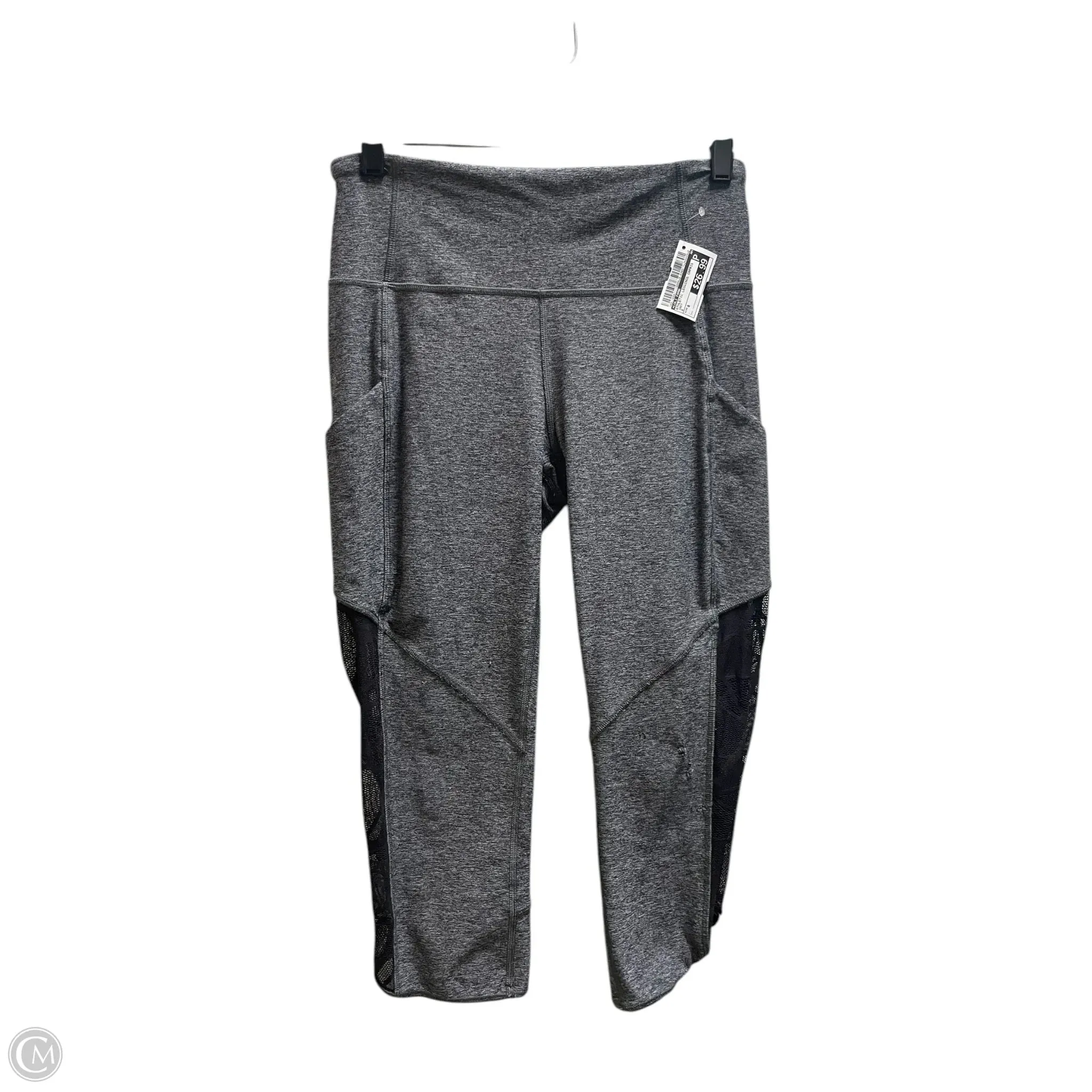 Athletic Leggings Capris By Luli Fama In Grey, Size: 8