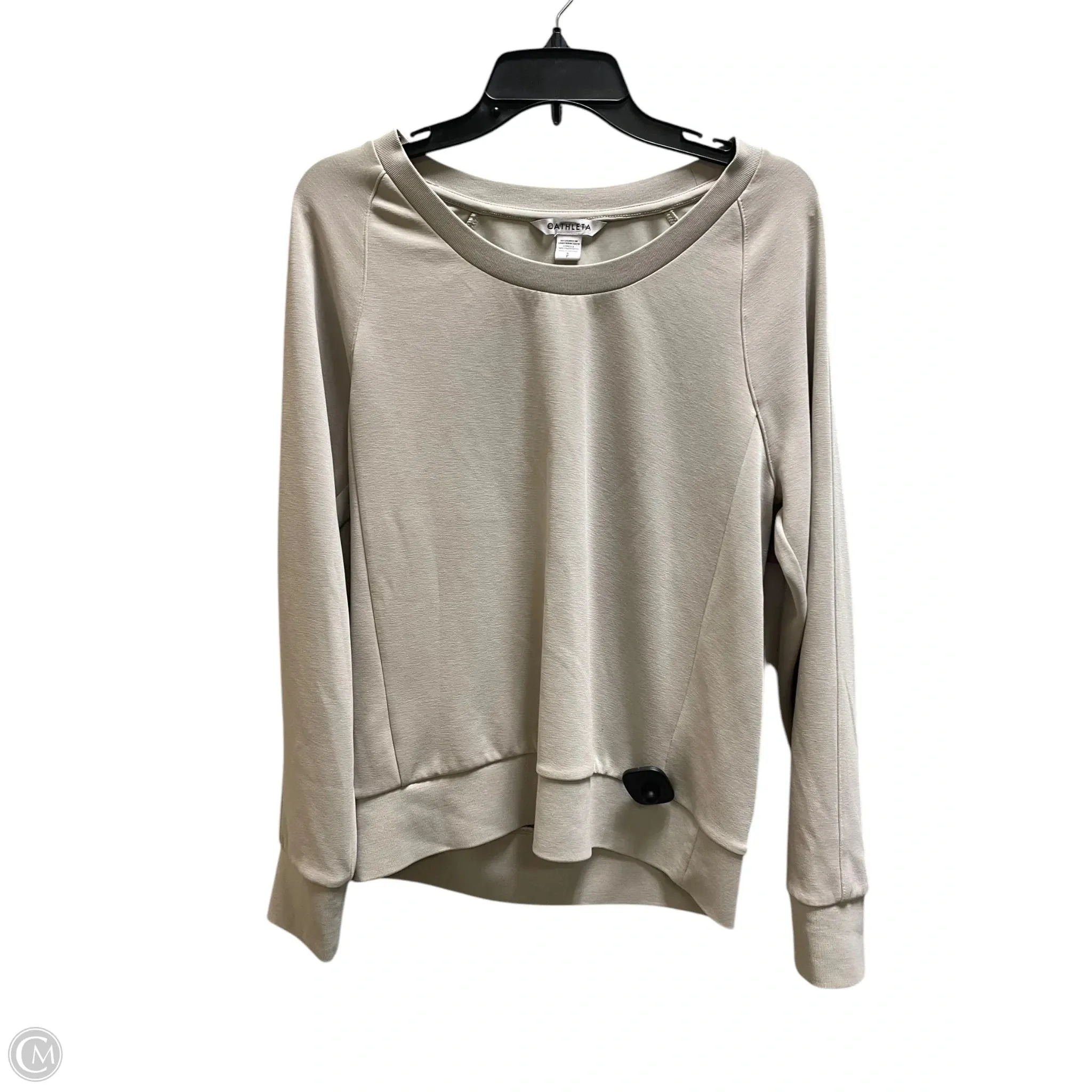 Athletic Sweatshirt Collar By Athleta In Taupe, Size: S