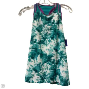 Athletic Tank Top By Clothes Mentor In Green & White, Size: S