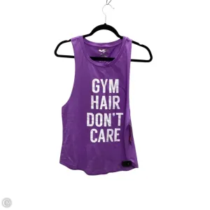 Athletic Tank Top By Clothes Mentor In Purple, Size: M