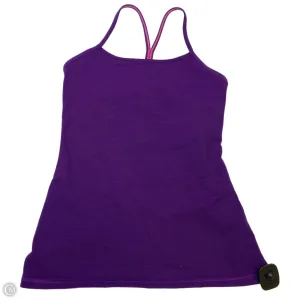 Athletic Tank Top By Lululemon In Purple, Size: M
