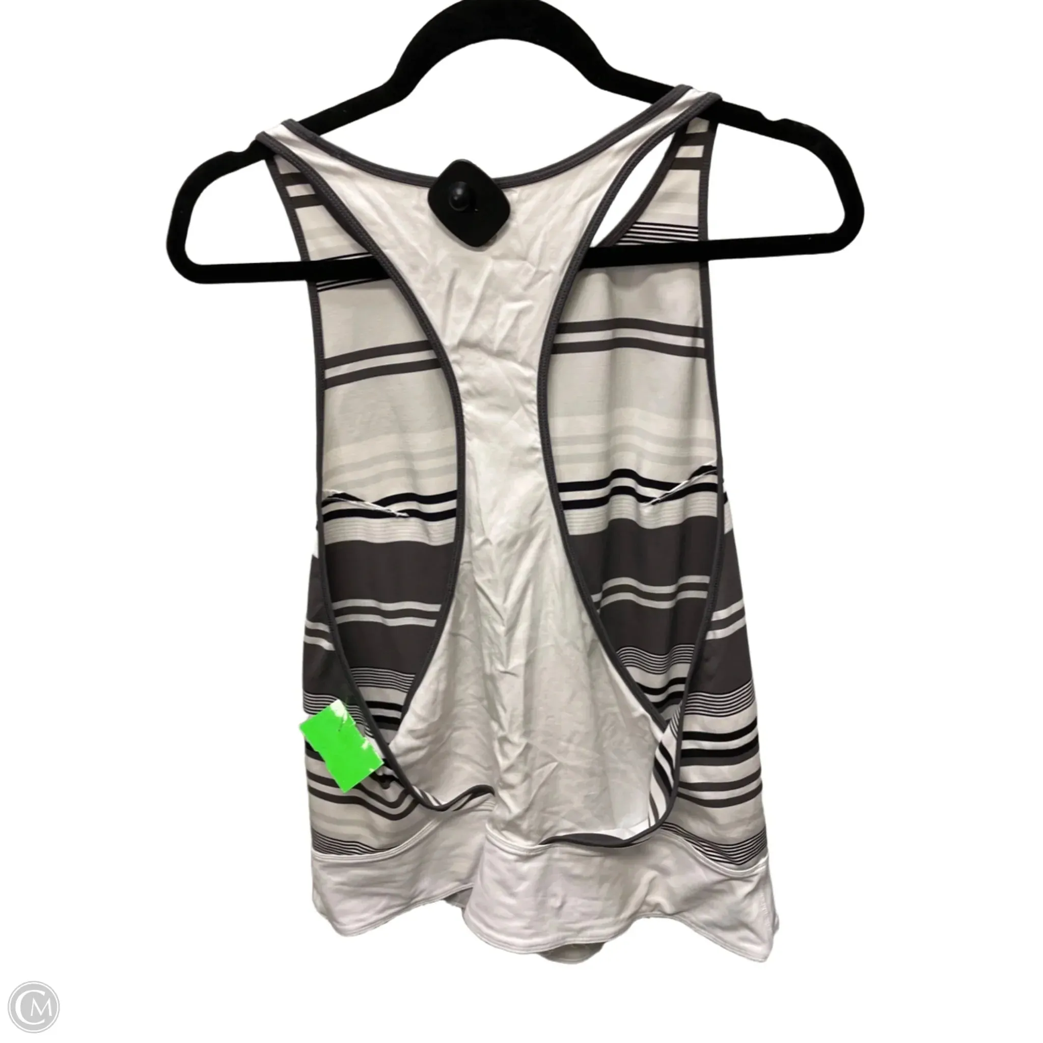 Athletic Tank Top By Lululemon In Striped Pattern, Size: M