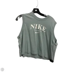 Athletic Tank Top By Nike In Blue, Size: Xl