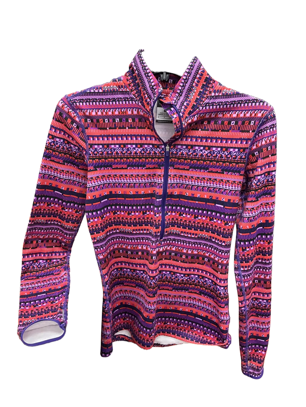 Athletic Top Long Sleeve Collar By Nike  Size: S