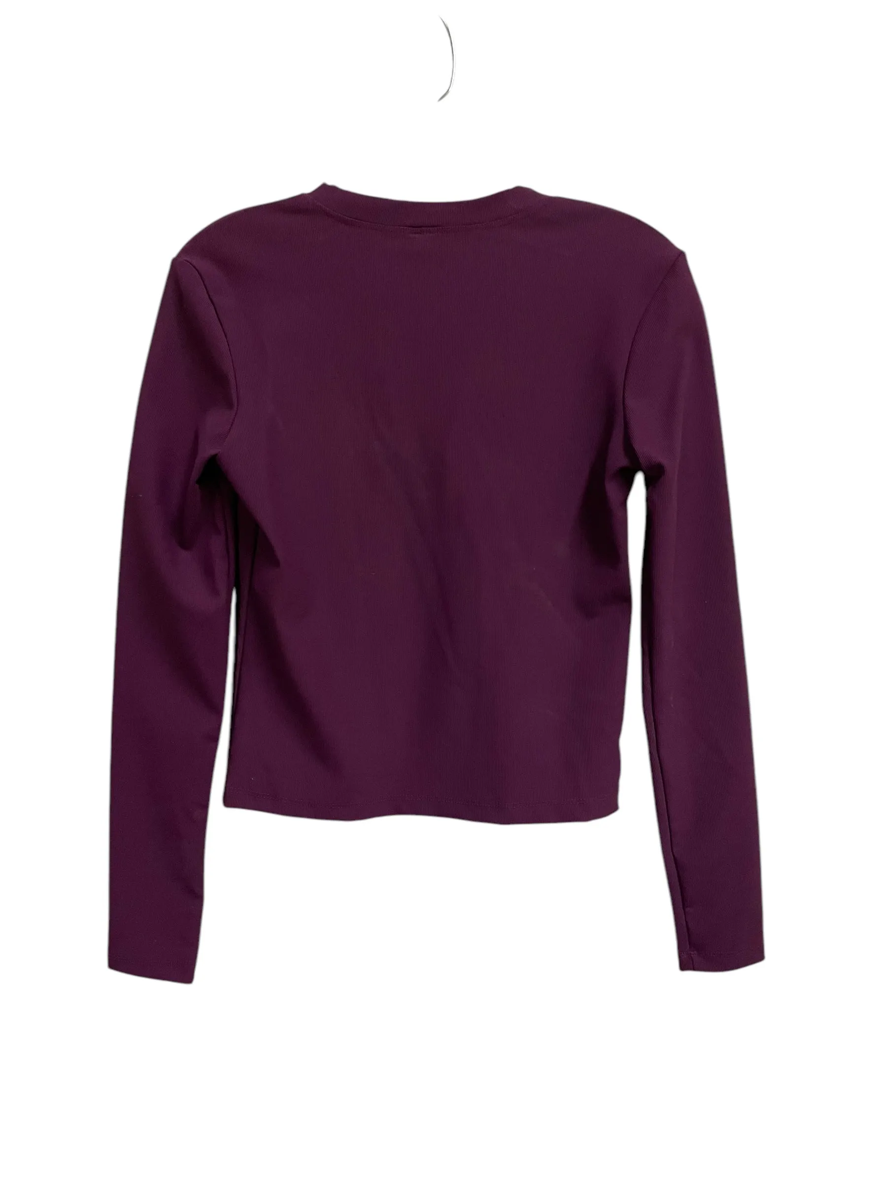 Athletic Top Long Sleeve Crewneck By 90 Degrees By Reflex In Purple, Size: S