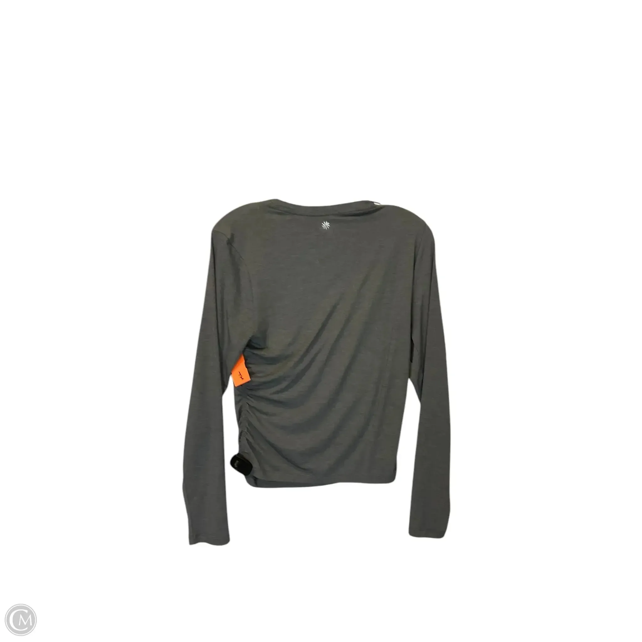 Athletic Top Long Sleeve Crewneck By Athleta In Grey, Size: M