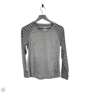 Athletic Top Long Sleeve Crewneck By Avia In Grey, Size: S