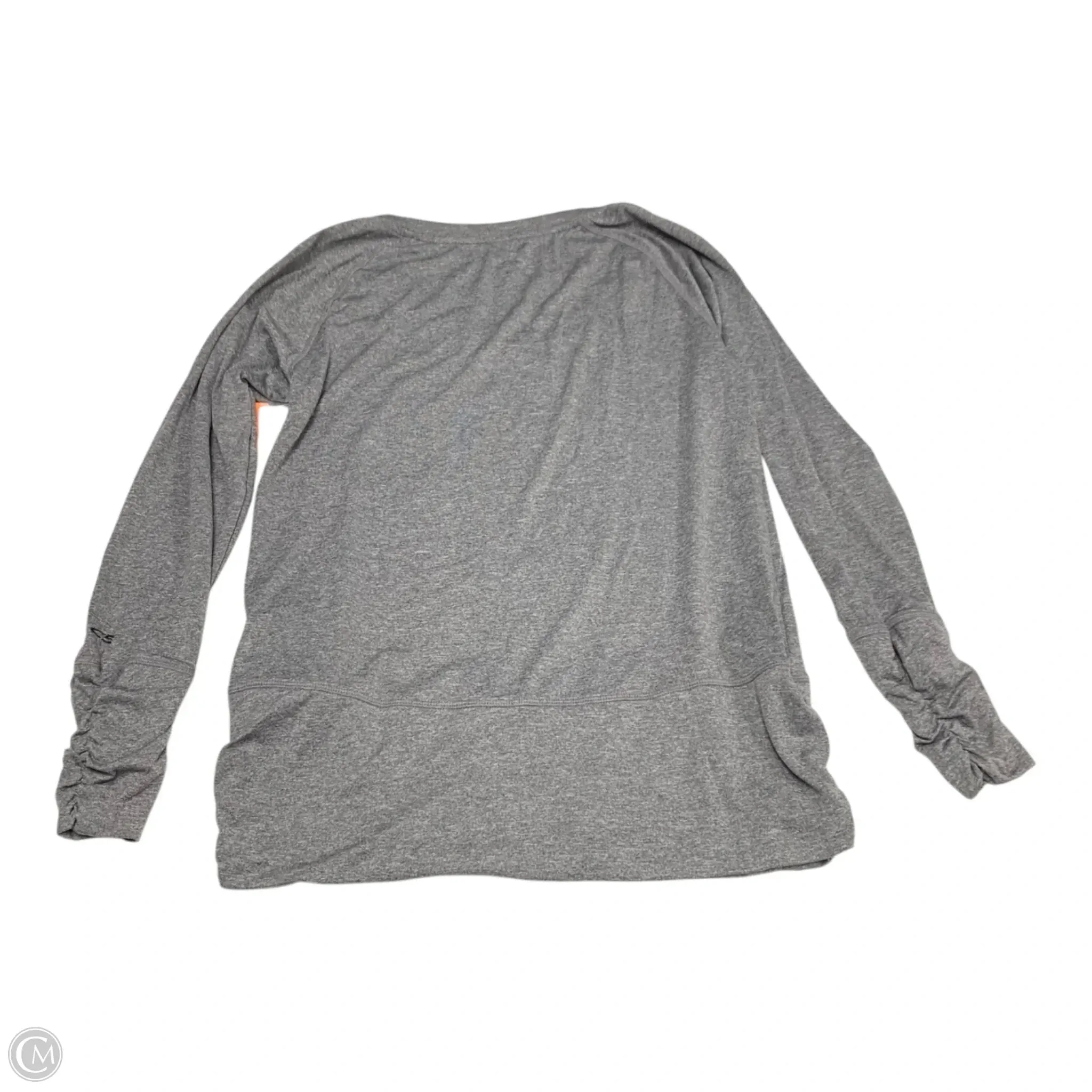 Athletic Top Long Sleeve Crewneck By Champion In Grey, Size: M