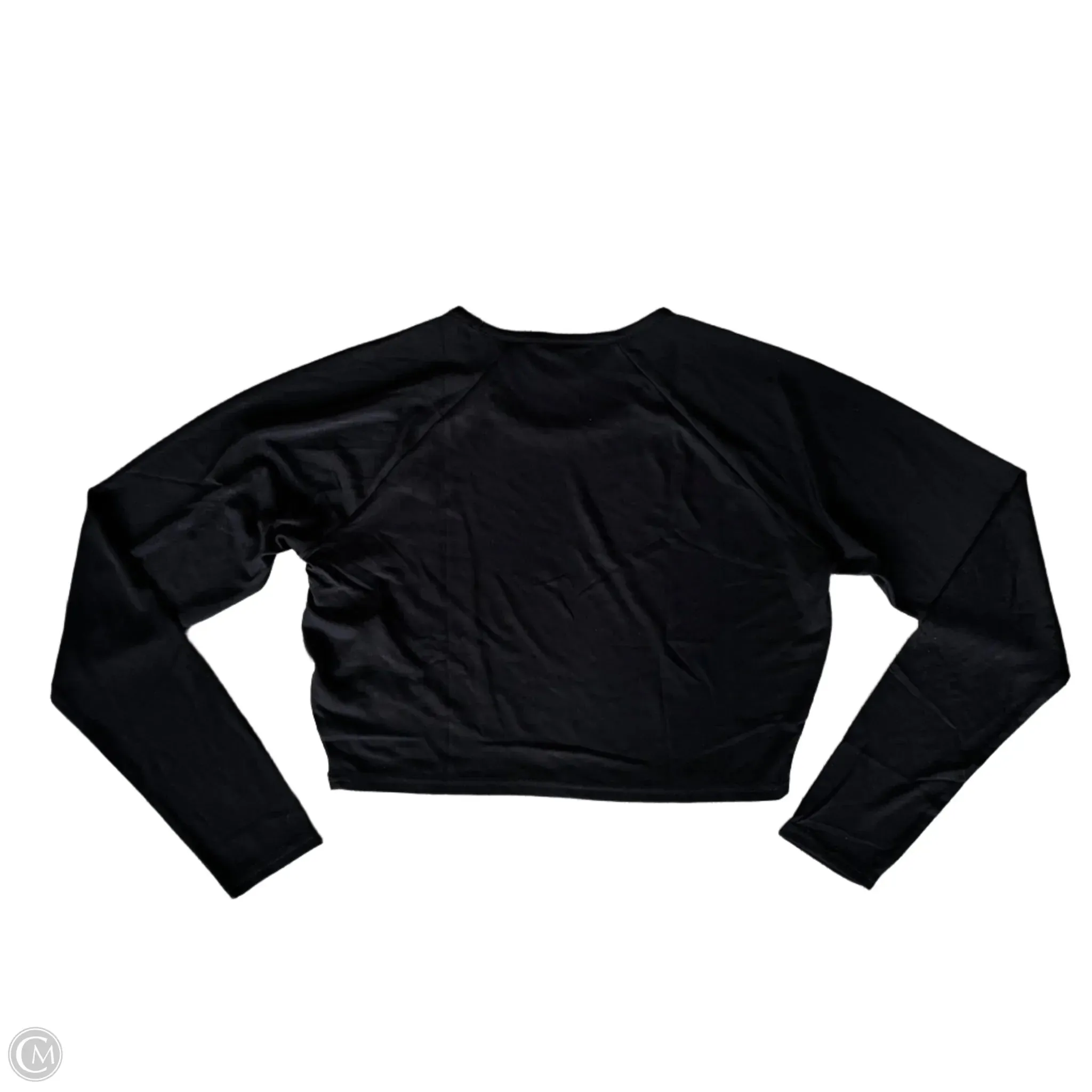 Athletic Top Long Sleeve Crewneck By Gym Shark In Black, Size: Xl