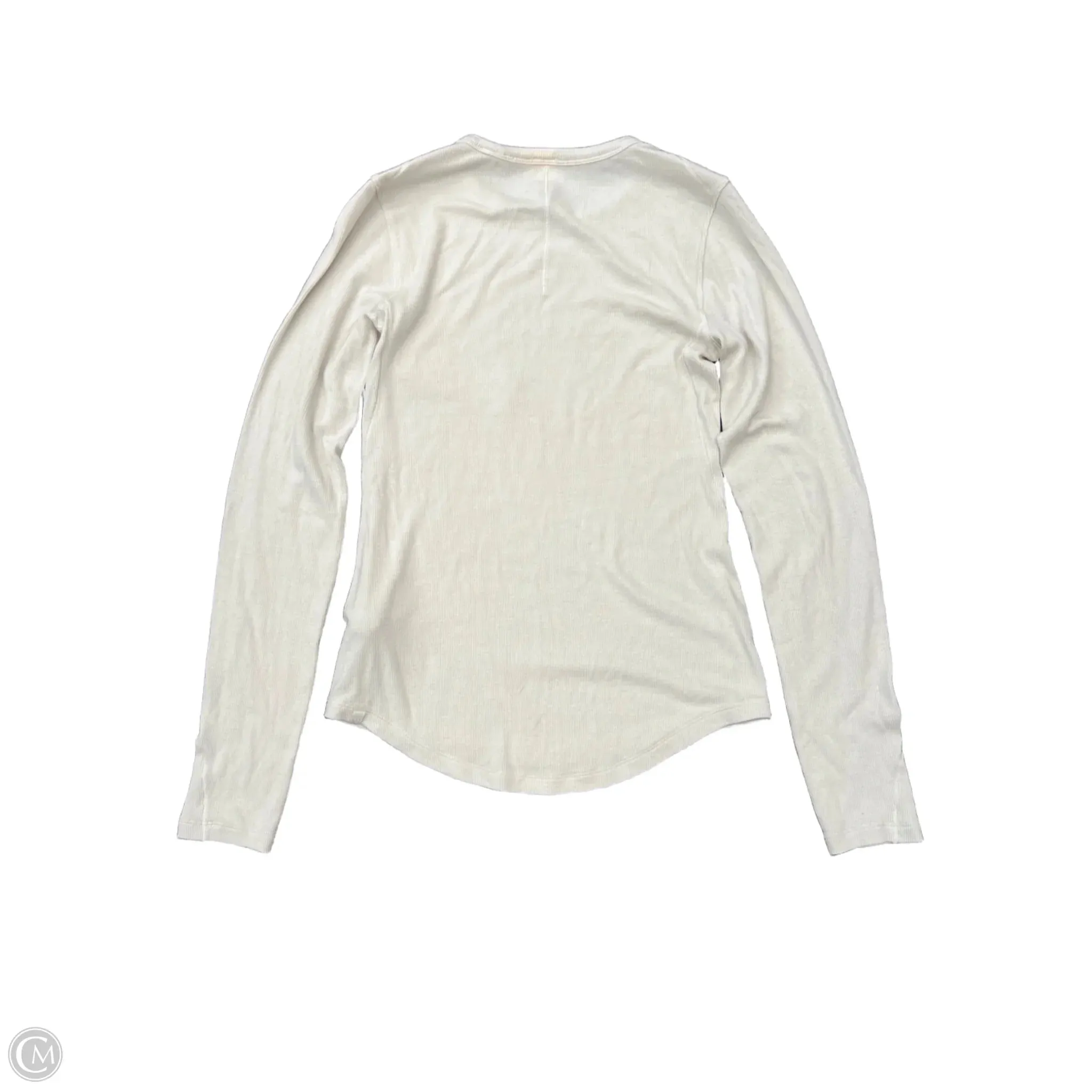 Athletic Top Long Sleeve Crewneck By Lululemon In Beige, Size: 4