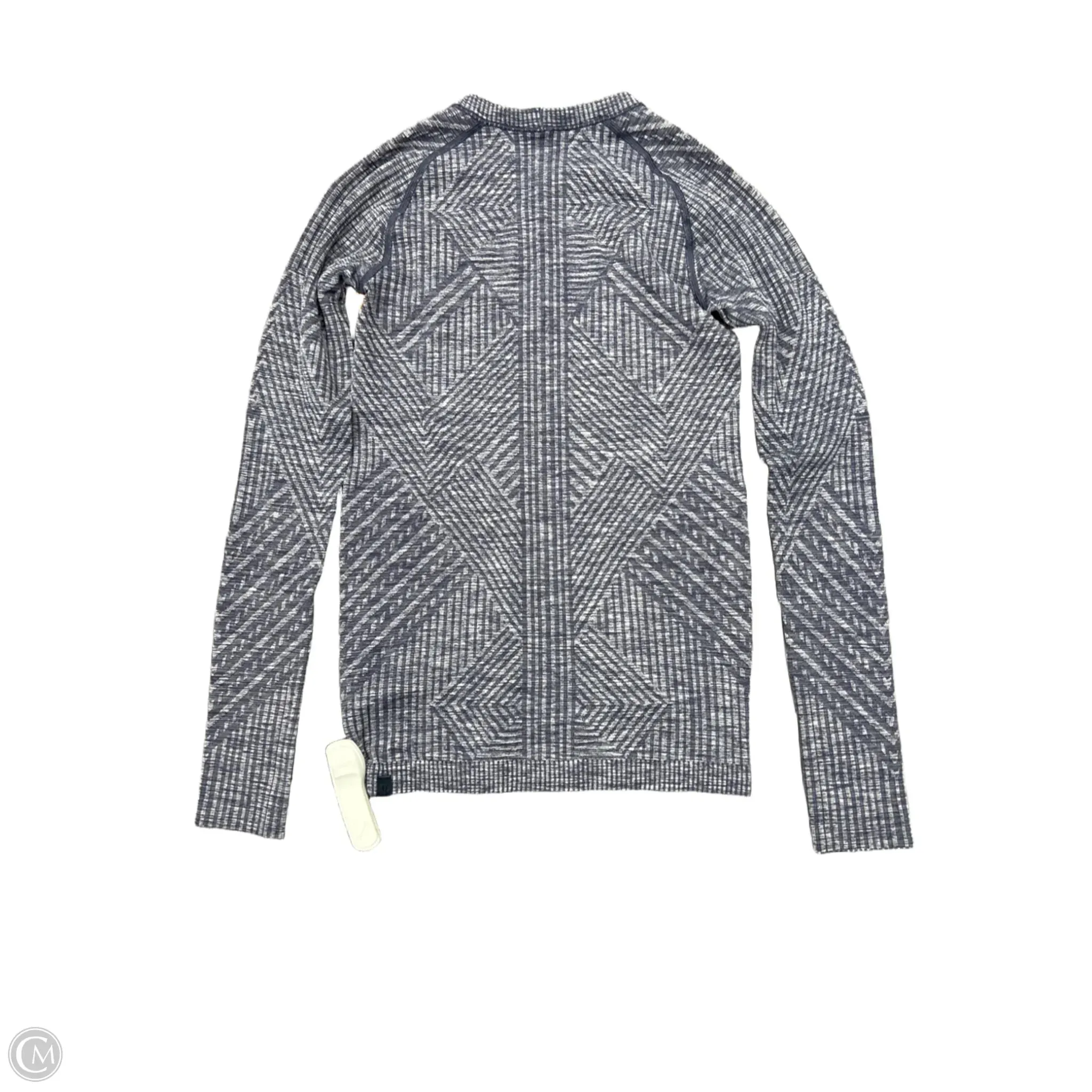 Athletic Top Long Sleeve Crewneck By Lululemon In Blue, Size: 4