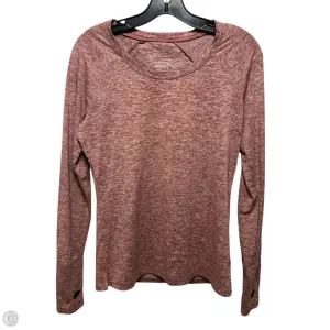 Athletic Top Long Sleeve Crewneck By oiselle In Brown, Size: 8