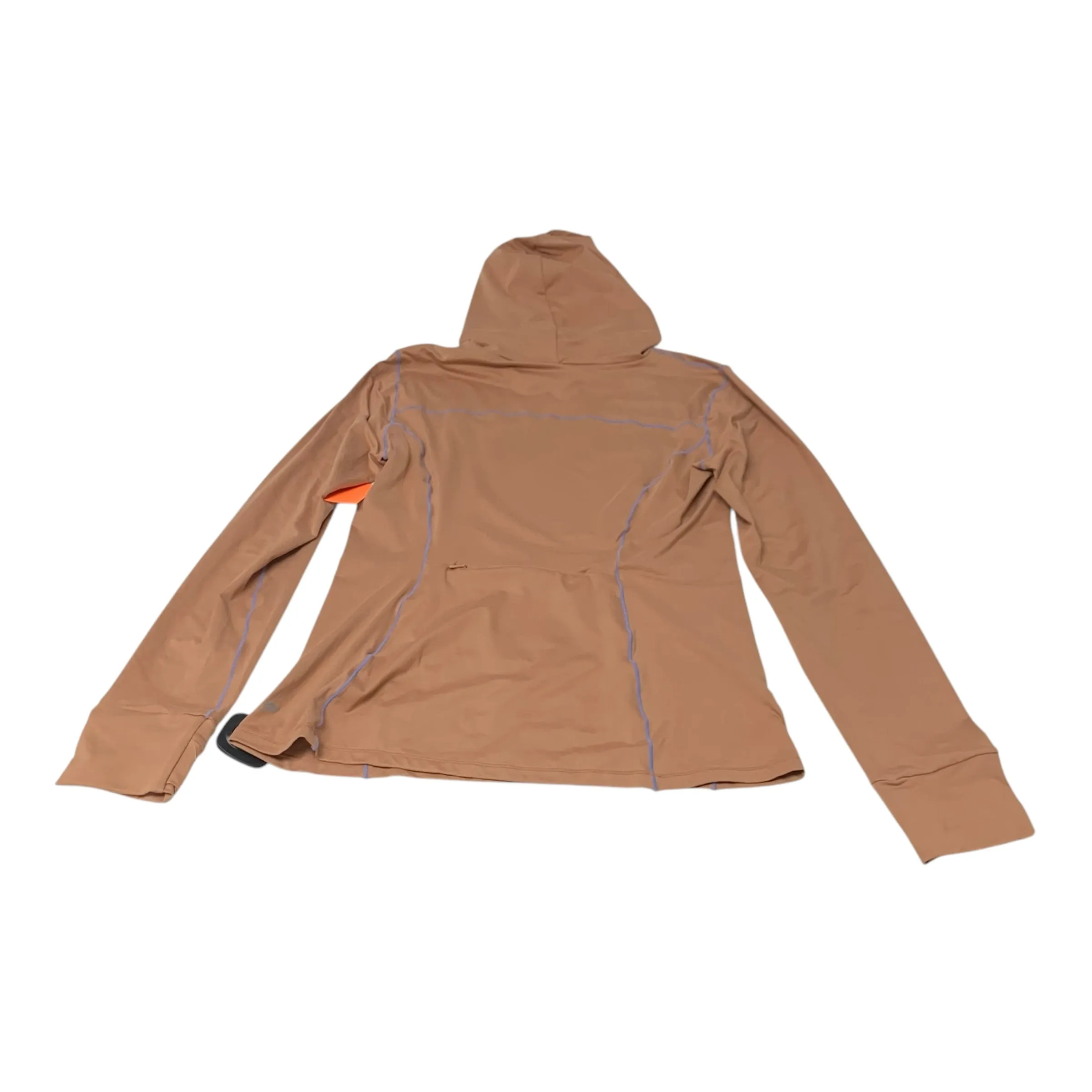 Athletic Top Long Sleeve Hoodie By Fabletics In Orange, Size: M