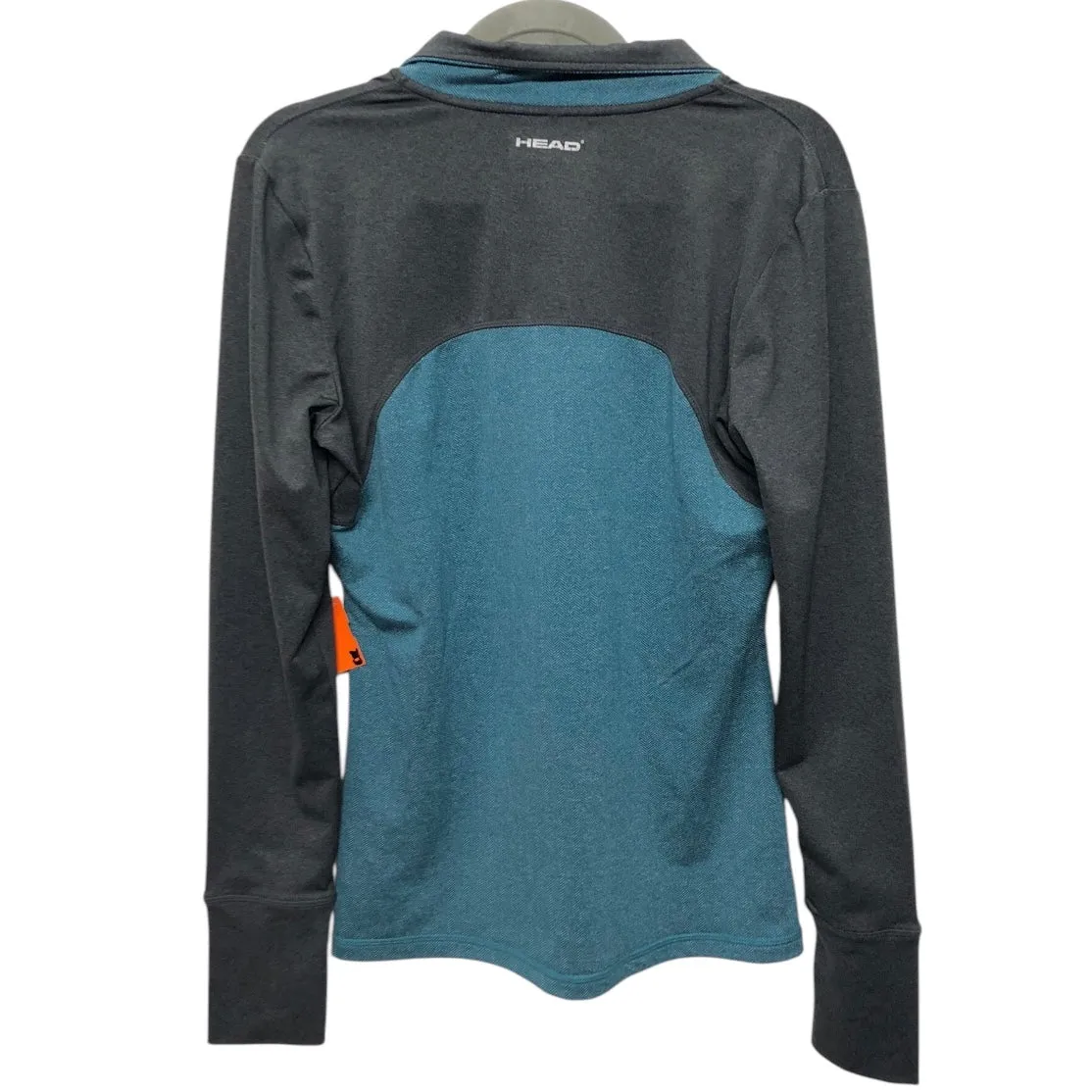 Athletic Top Ls Collar By Head In Teal, Size:M
