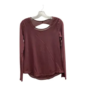 Athletic Top Ls Crewneck By Lululemon In Red, Size:S