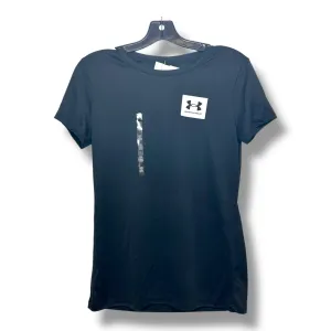 Athletic Top Short Sleeve By Under Armour In Black, Size: Xs