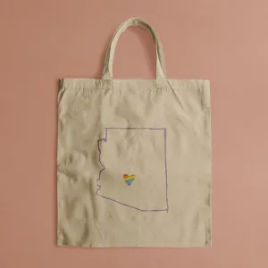 AZ Love PRIDE Outline Tote