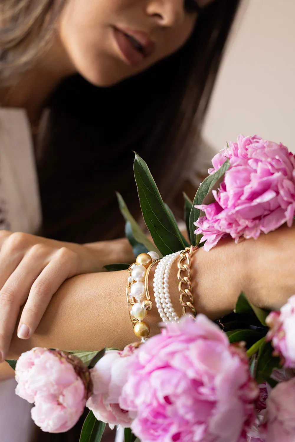 Baby Ayoka Pearl Bracelet- Yellow Gold