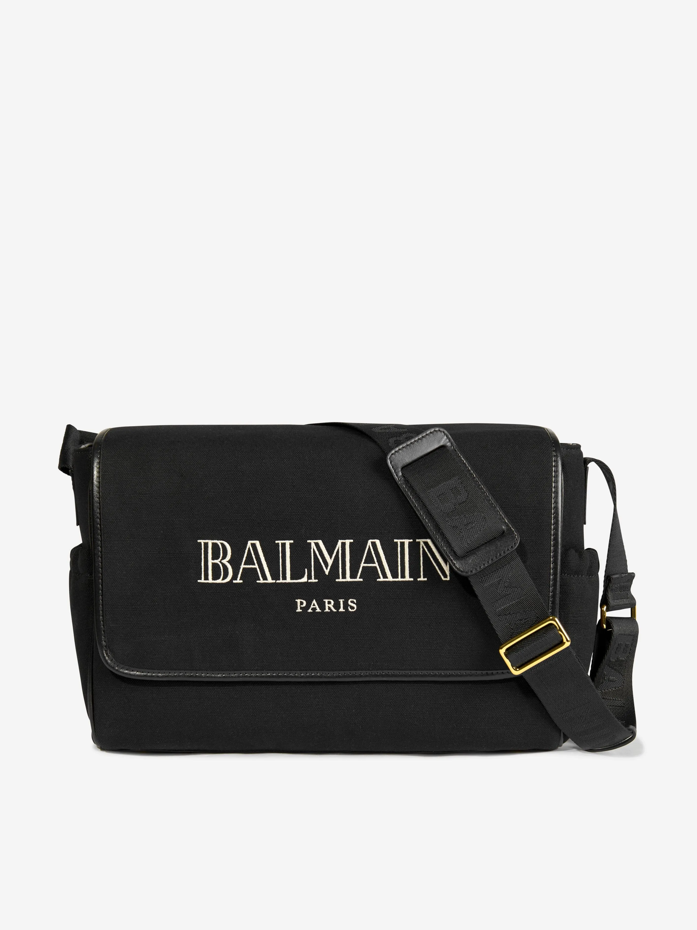 Balmain Baby Logo Changing Bag in Black (40cm)