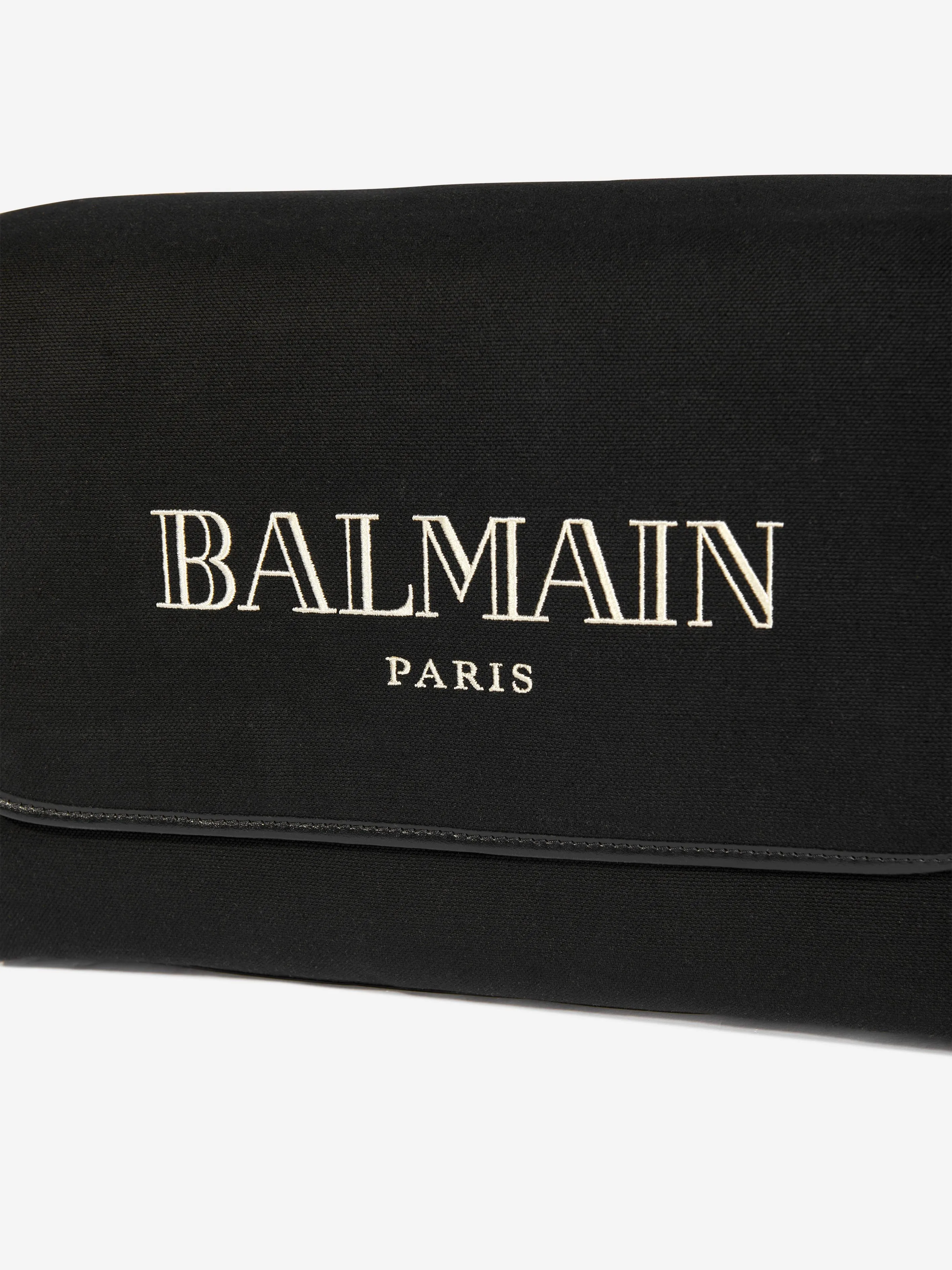 Balmain Baby Logo Changing Bag in Black (40cm)