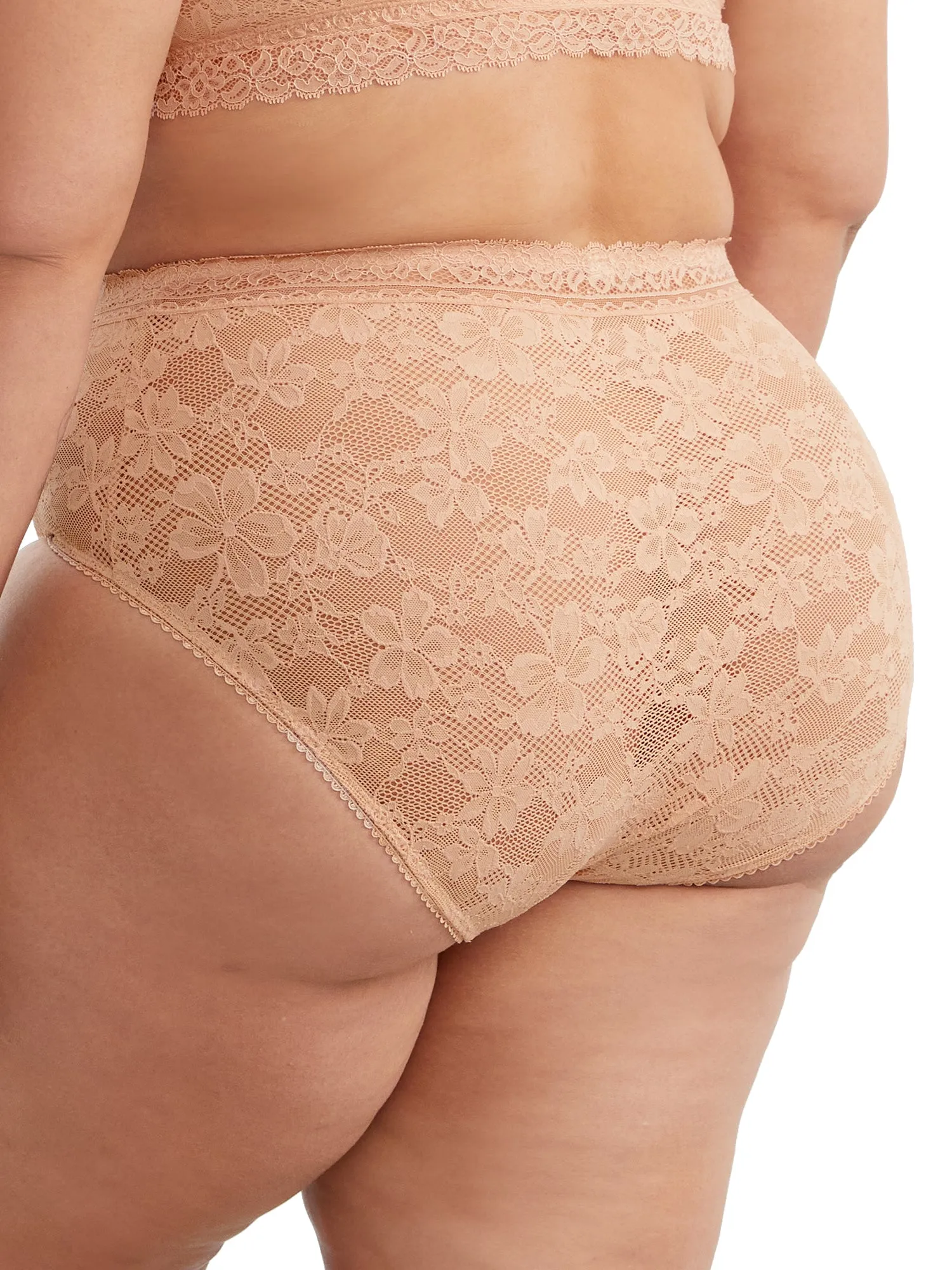 Bare Women's The Soft Stretch High-Waist Lace Brief