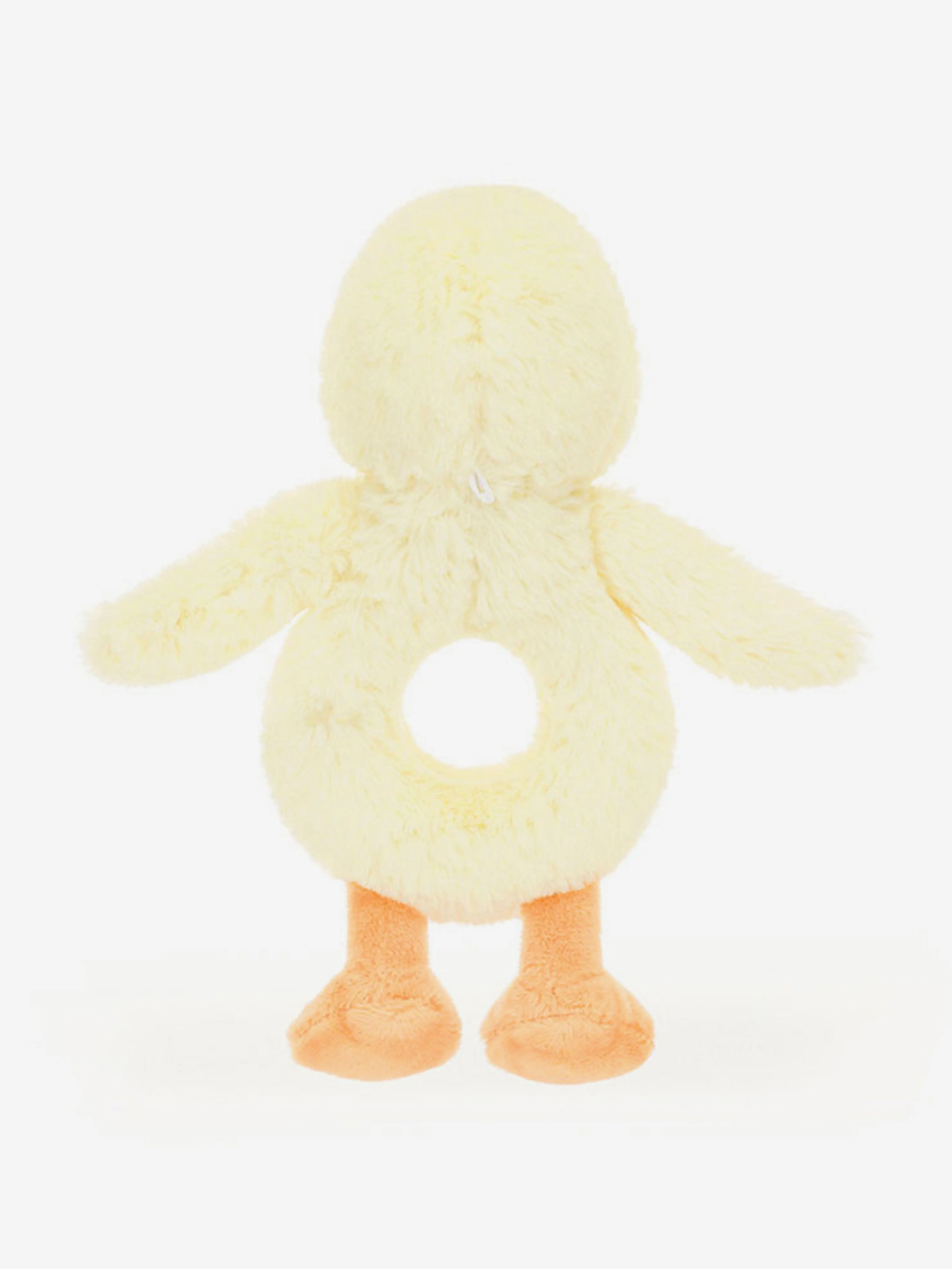 Bashful Duckling Ring Rattle in Yellow (18cm)