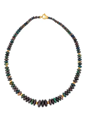 Black Opal G-One Beaded Necklace