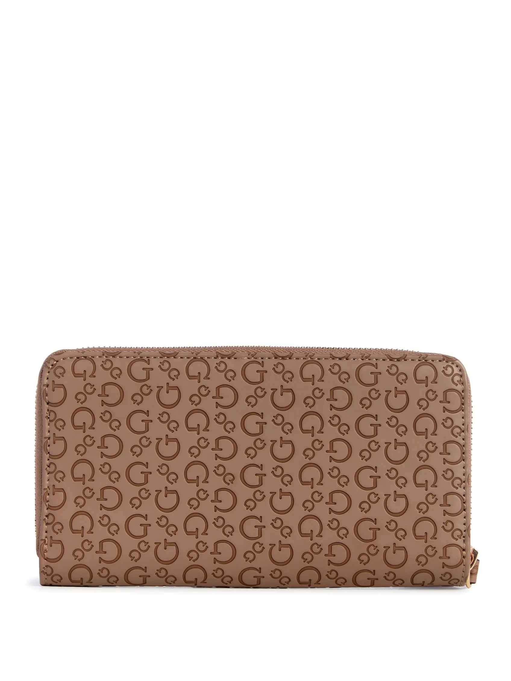 Bowie Debossed Logo Zip-Around Wallet