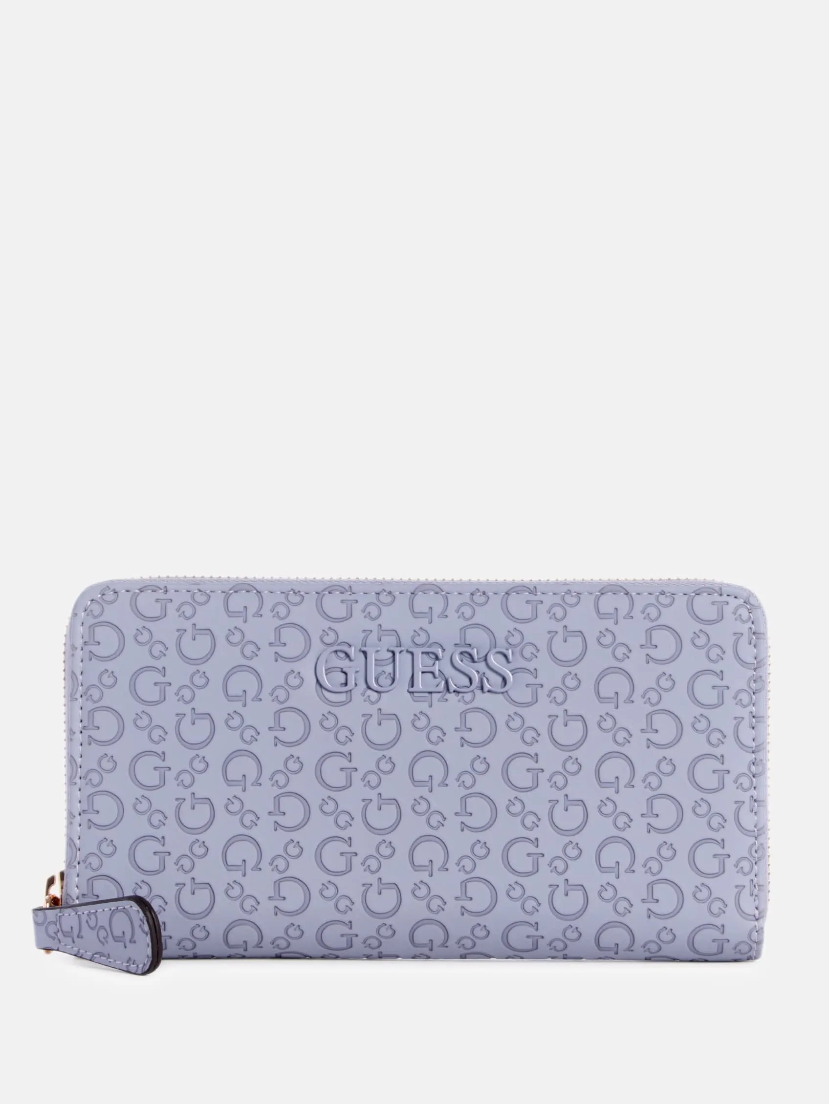 Bowie Debossed Logo Zip-Around Wallet