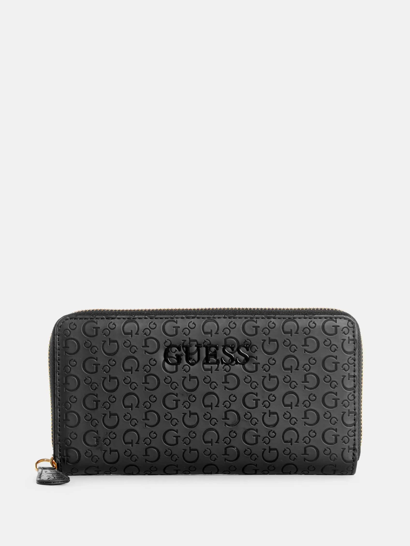 Bowie Debossed Logo Zip-Around Wallet