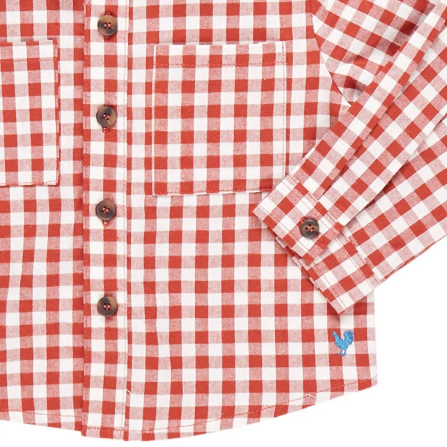 Boys Jack 2 Pocket Shirt In Pony Gingham