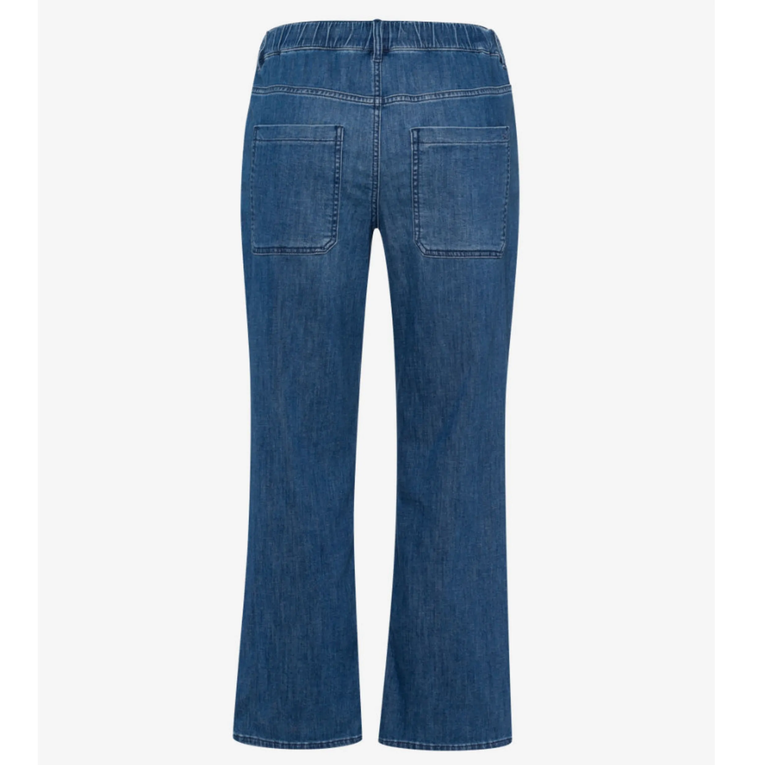 Brax Maine Relaxed Linen Denim with Elasticated Waist 72-7808